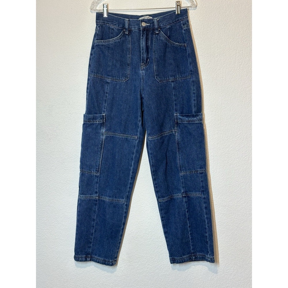Signature 8 Hi Rise Baggy Paneled Cargo Baggy Jeans 29x 29.5‎ Womens Medium